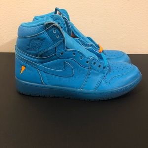 Nike Blue and Orange Athletic Shoes